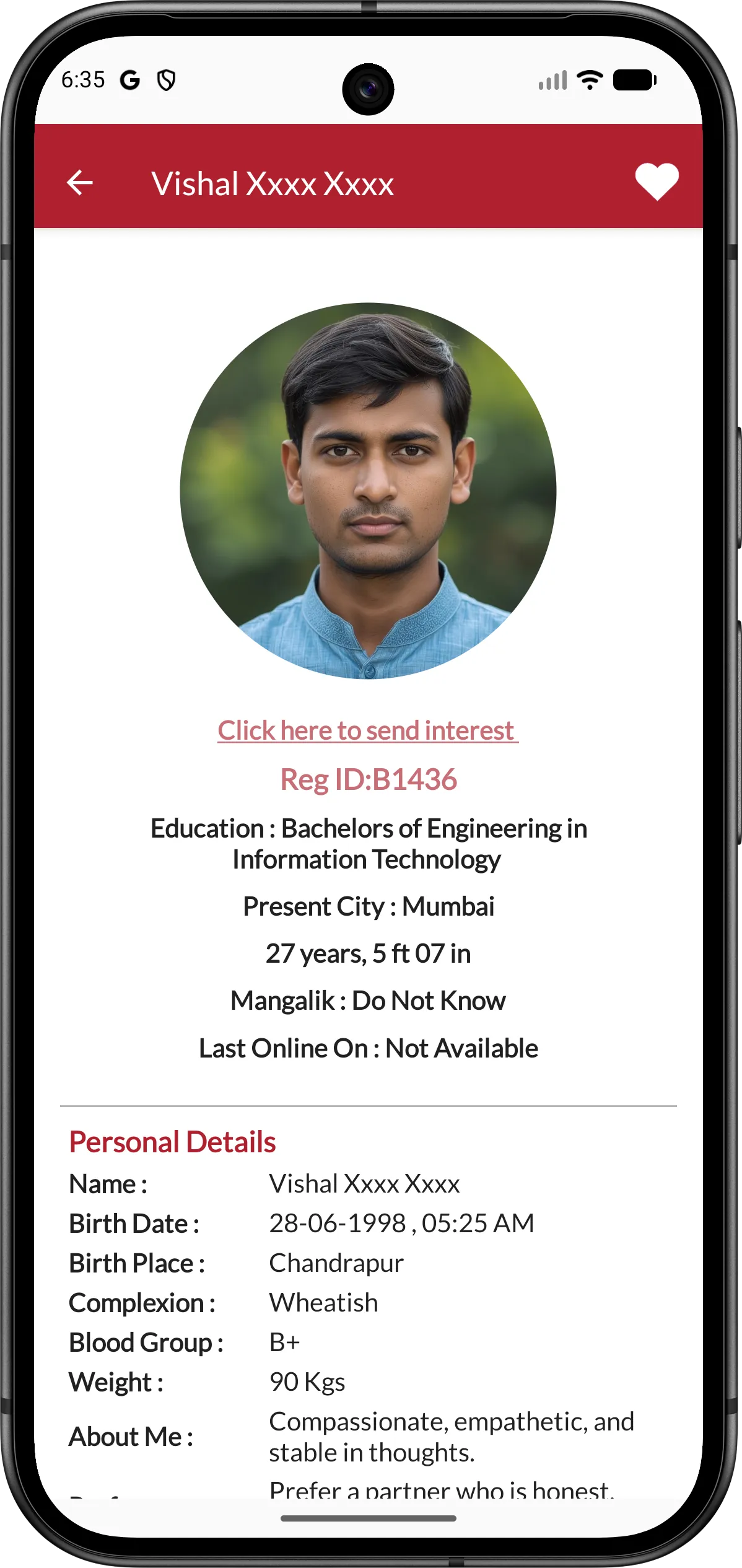 Profile View